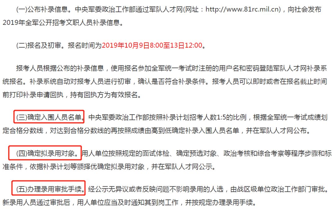 入面2031人！軍隊(duì)文職補(bǔ)錄名單已出！(圖1)