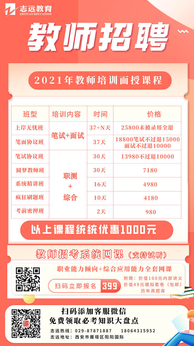 2021年西安招聘中小學幼兒園教師2100人公告（事業單位）(圖3)
